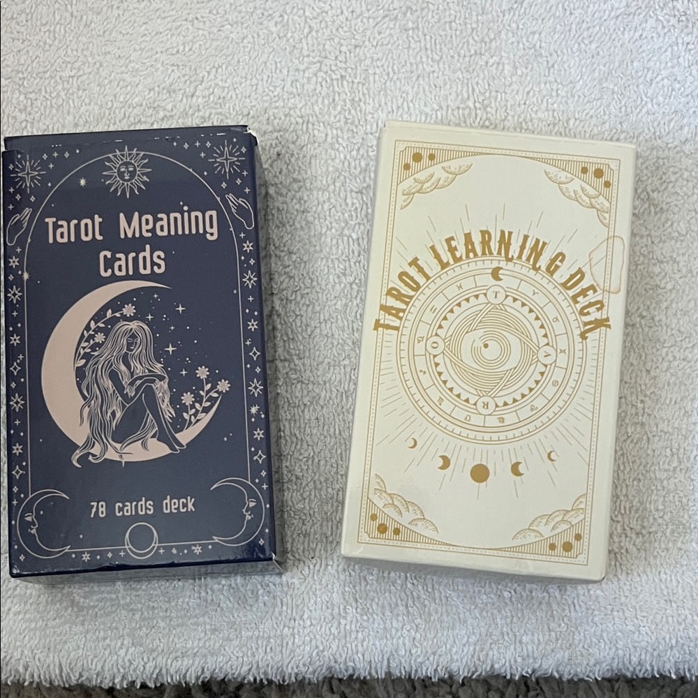 Tarot Learning Deck - Blue and Cream